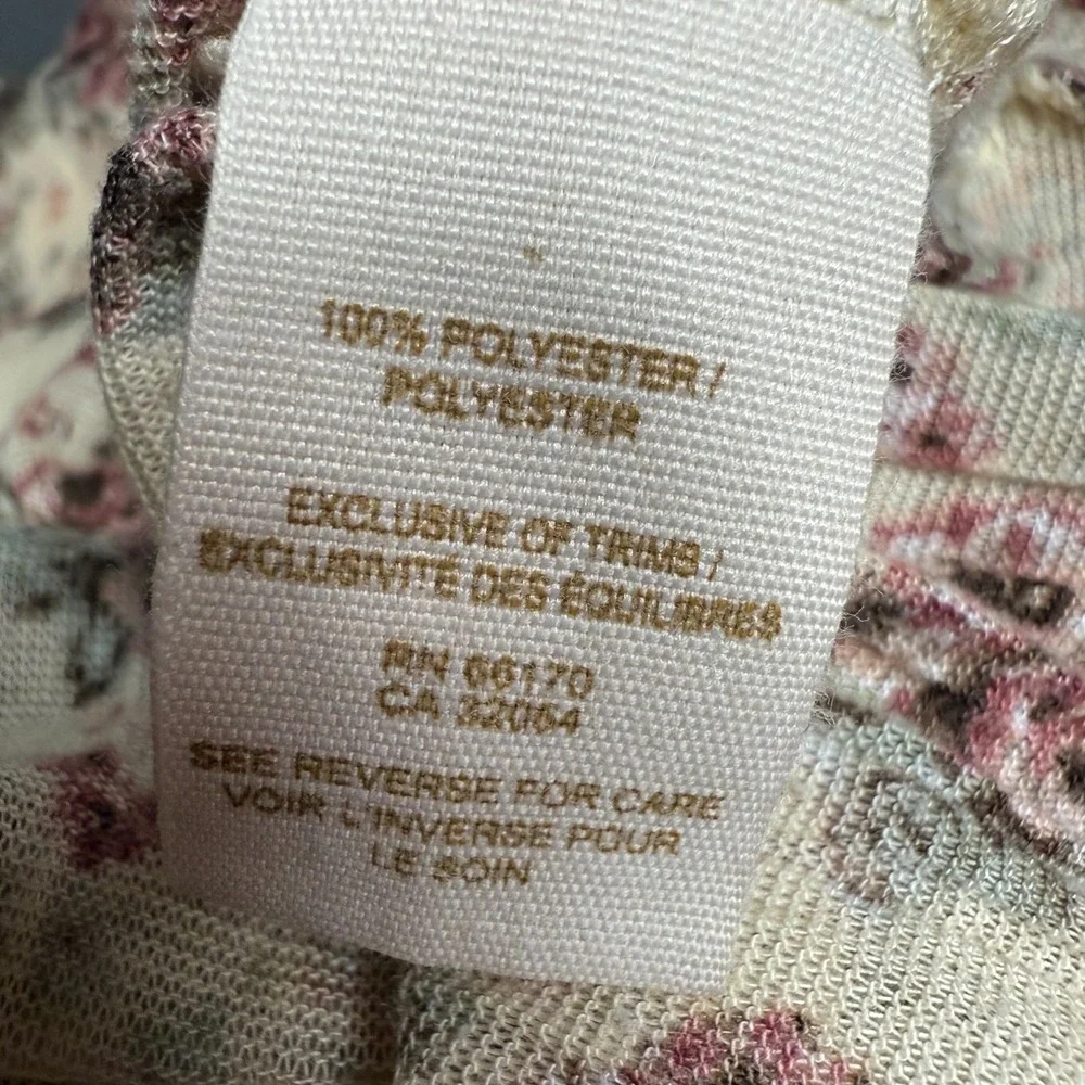 Free People y2k ‎ Racerback Floral Tank Top Women M Romantic Boho Hippie